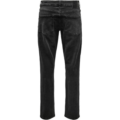 Jeans Uomo Only & Sons - Onsweft Regular Wb 0021 Tai Dnm Noos - Nero