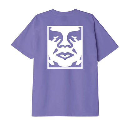 T-shirt Unisex Obey - Obey Bold Icon Heavyweight Tee - Viola