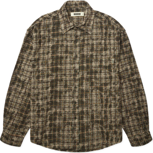 Camicie casual Uomo Woodbird - WBJong Wash Check Shirt - Verde