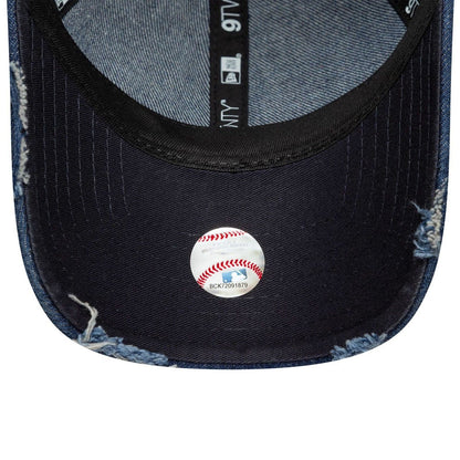 Cappellini da baseball Uomo New Era - Denim Distress 9Twenty - Blu