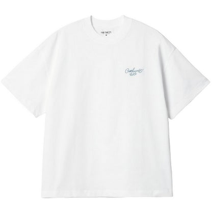 T-shirt Uomo Carhartt Wip - S/S Signature Script T-Shirt - Bianco