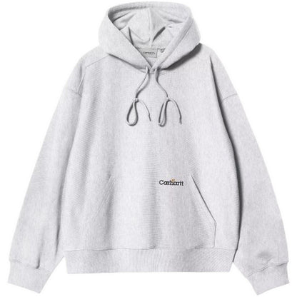 Felpe con cappuccio Uomo Carhartt Wip - Hooded Label Script Sweat - Grigio