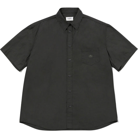 Camicie casual Unisex KAPPY DESIGN - Relaxed Cotton Half Shirt - Grigio