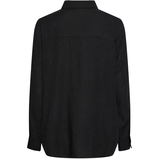 Camicie Donna Pieces - Pcpia Ls Loose Shirt Wvn Noos - Nero
