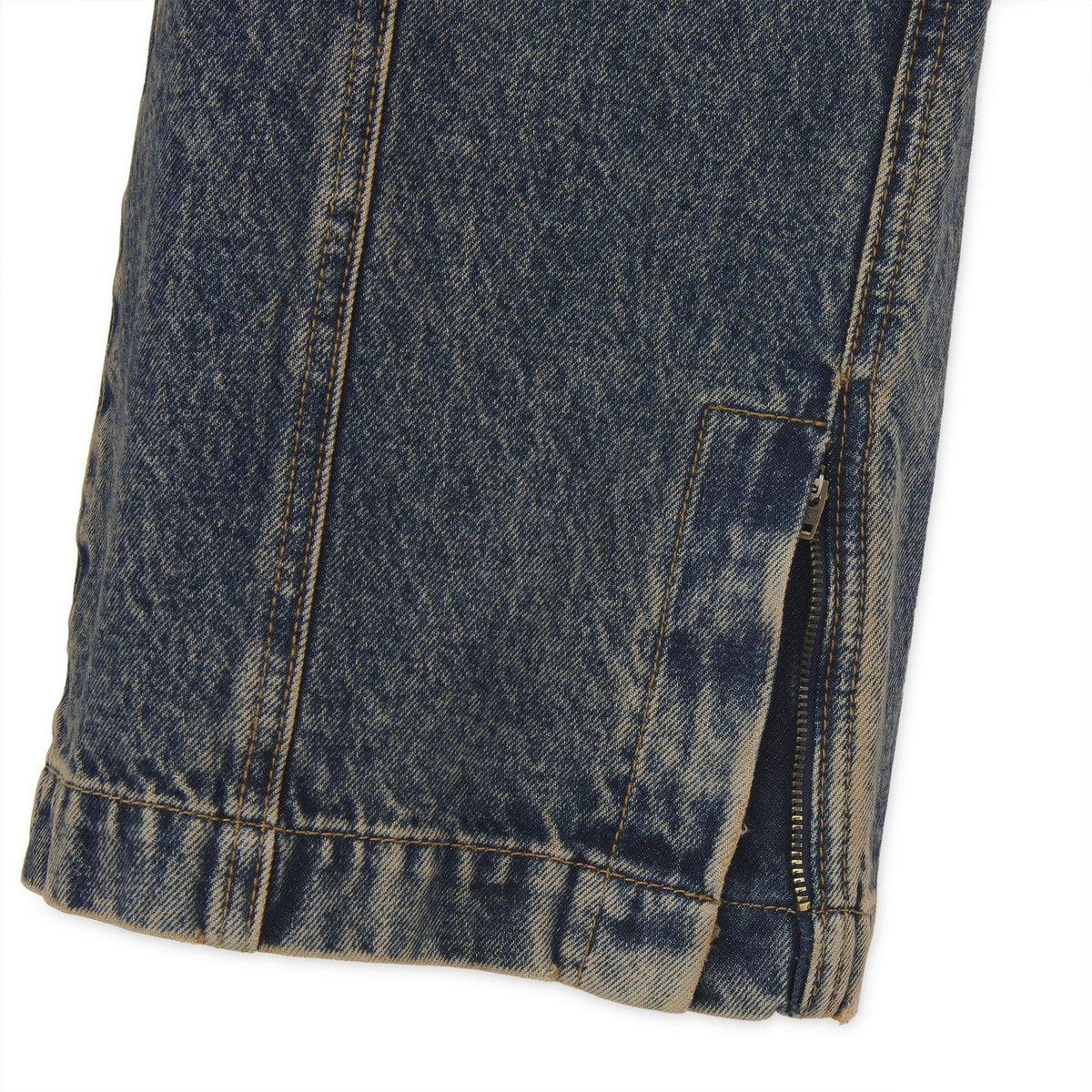 Pantaloni Uomo Iuter - Grid Zipped Denim Pants - Marrone