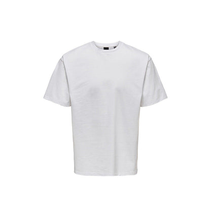 T-shirt Uomo Only & Sons - Onsfred Rlx Ss Tee Noos - Bianco