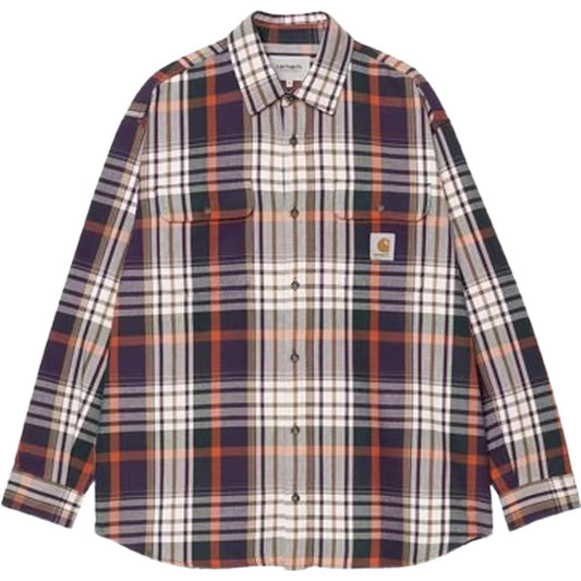 Camicie casual Uomo Carhartt Wip - L/S Tamblyn Shirt - Viola
