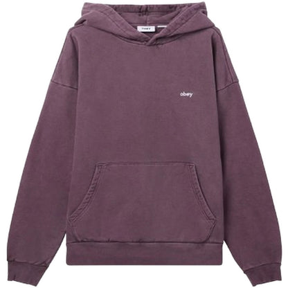 Felpe con cappuccio Unisex Obey - Lowercase Pigment Hood Fleece - Viola