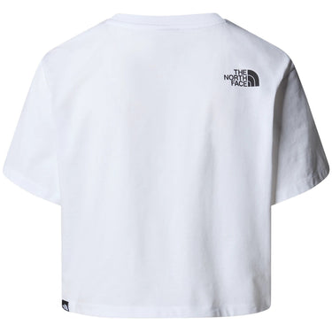 Camiseta The North Face para mujer - Camiseta ajustada recortada Simple Dome para mujer - Blanco