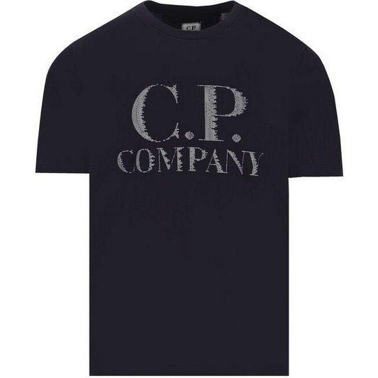 T-shirt Uomo C.P. Company - 30/1 Jersey Large Logo T-Shirt - Blu