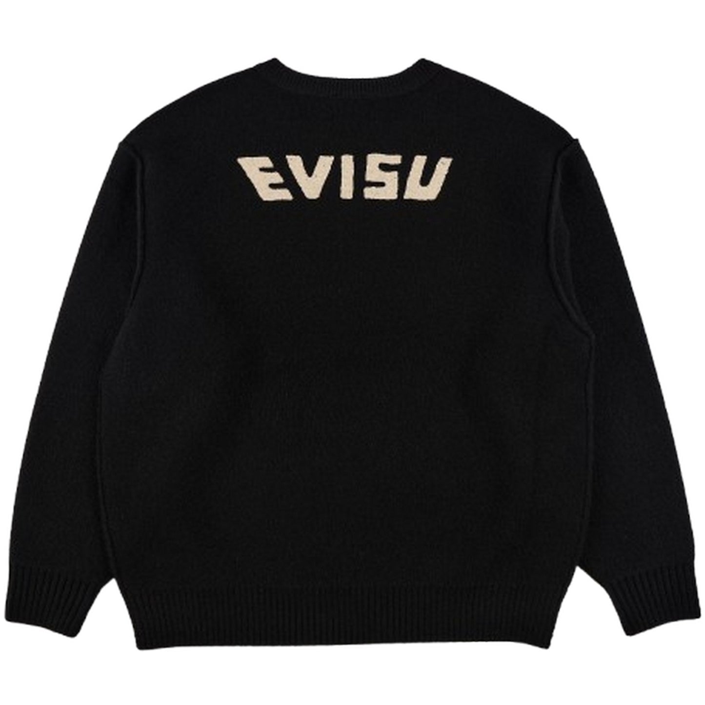 Maglioni Uomo Evisu - Ht, Logo Emb. Knit Pullover - Nero