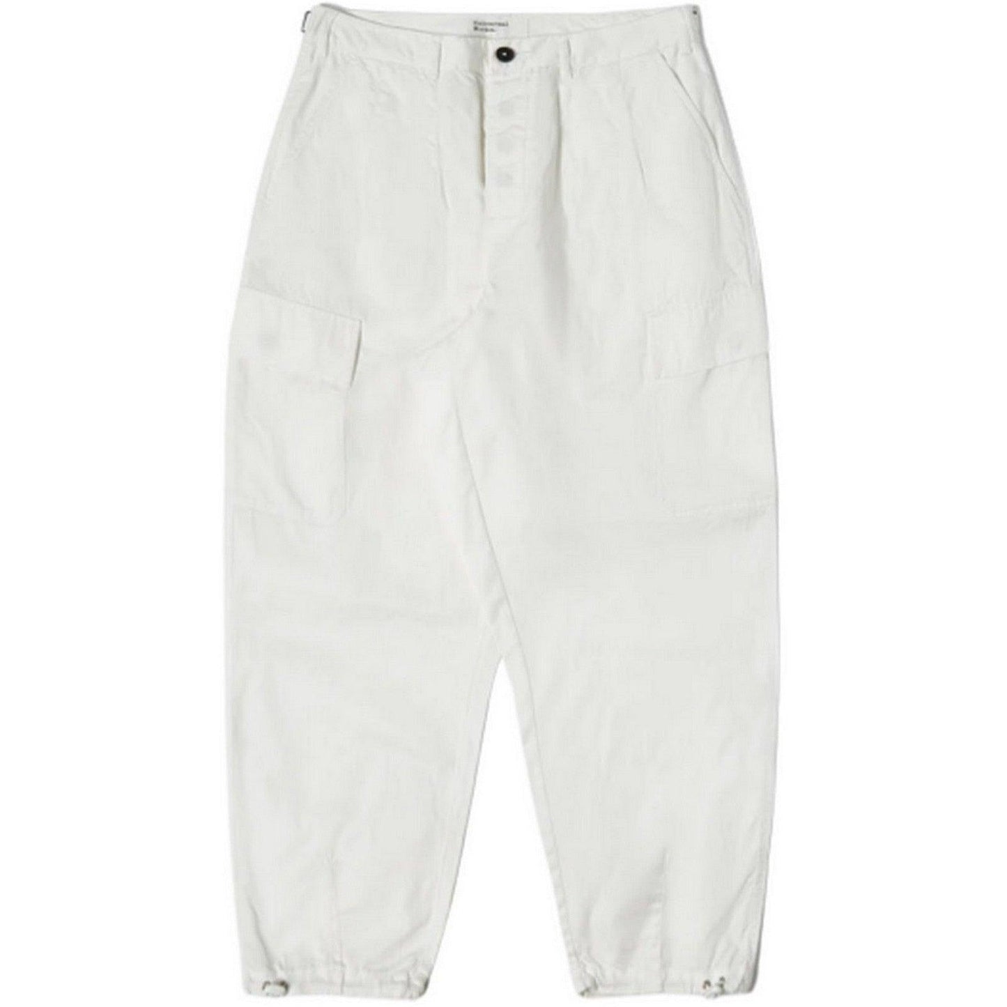 Pantaloni Uomo Universal Works - Loose Cargo Pant - Bianco