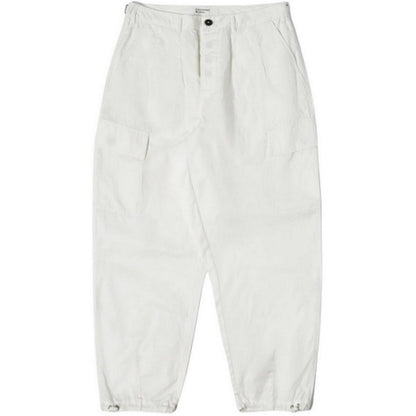 Pantaloni Uomo Universal Works - Loose Cargo Pant - Bianco