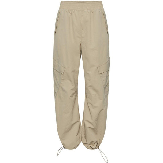 Pantaloni Donna Pieces - Pcjill Cargo Joggers - Beige