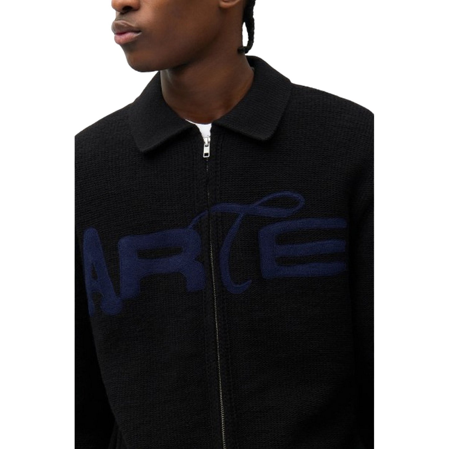 Cardigan Uomo Arte Antwerp - Stencil Zip Cardigan - Nero