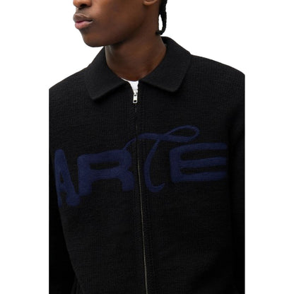 Cardigan Uomo Arte Antwerp - Stencil Zip Cardigan - Nero