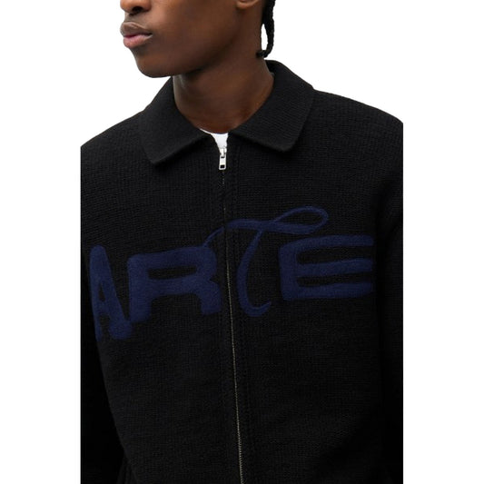 Cardigan Uomo Arte Antwerp - Stencil Zip Cardigan - Nero