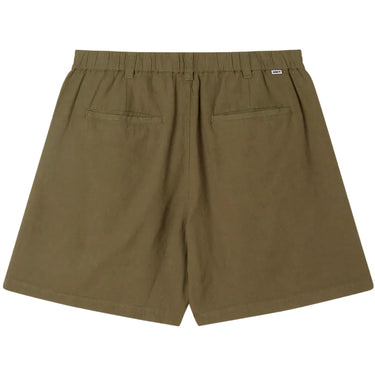 Pantaloncini Uomo Obey - Foster Pleated Linen Short - Verde