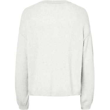 Maglie Donna Pieces - Pcnaomi Ls O-Neck Knit Cardigan Noos Bc - Bianco
