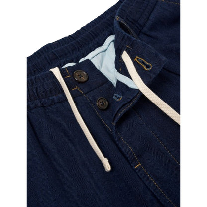 Pantaloncini Uomo Universal Works - Pleated Track Short - Blu