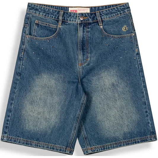 Pantaloncini Uomo Grmy - Chief Watcher Baggy Denim Shorts - Blu