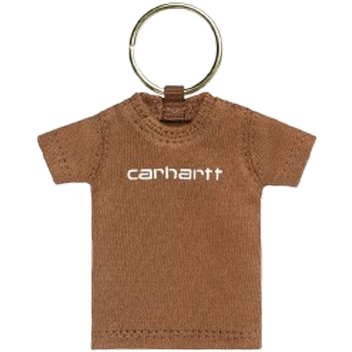Uomo Unisex Carhartt Wip - Mini Script T-Shirt Keychain - Marrone
