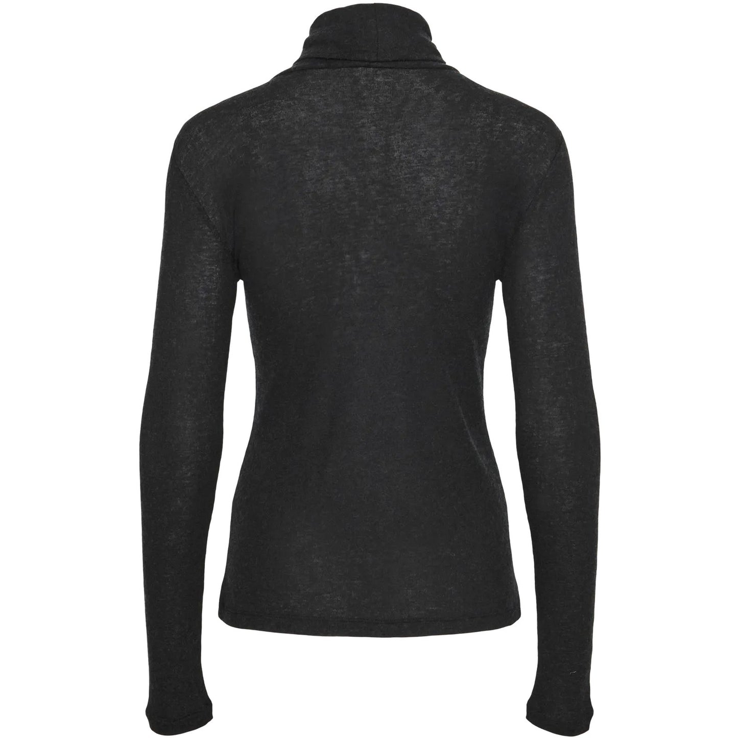 Canotte e top Donna Pieces - Pcnoey Ls High Neck Top - Nero