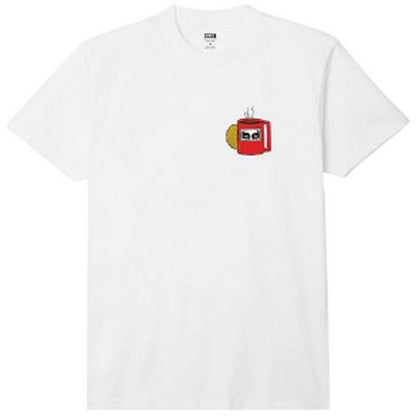 T-shirt Uomo Obey - Obey Coffee Cup Tee - Bianco