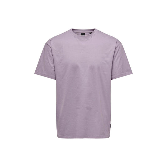 T-shirt Uomo Only & Sons - Onsfred Rlx Ss Tee Noos - Viola