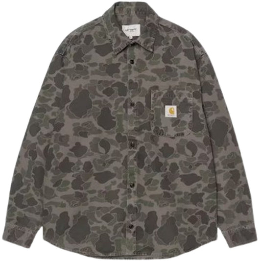 Camicie casual Uomo Carhartt Wip - L/S Duck Shirt - Verde