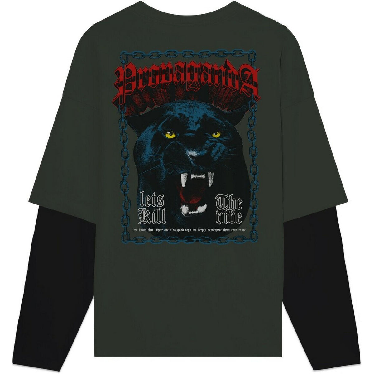 Maglie a manica lunga Uomo Propaganda - Tee Longsleeve M/L Let's Kill - Verde
