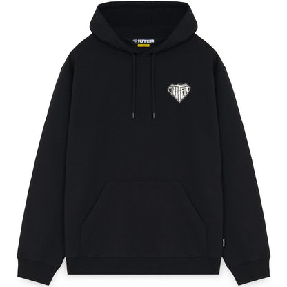 Felpe con cappuccio Uomo Iuter - Crumple Logo Hoodie - Nero