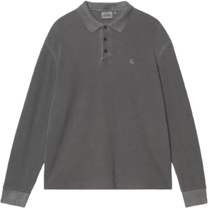 Camicie casual Uomo Carhartt Wip - L/S Waffle Rugby Shirt - Nero
