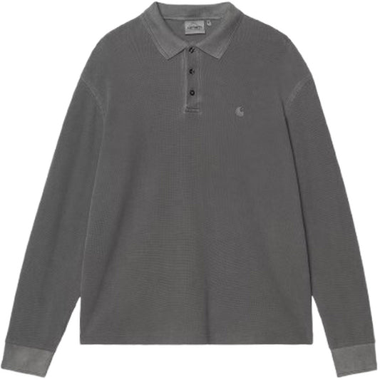 Camicie casual Uomo Carhartt Wip - L/S Waffle Rugby Shirt - Nero