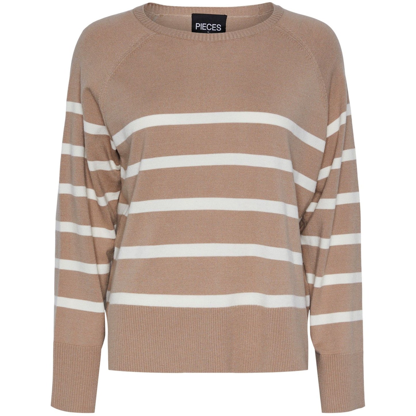 Maglie Donna Pieces - Pcsia Ls Knit Noos Bc - Marrone