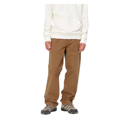 Pantaloni Uomo Carhartt Wip - Single Knee Pant - Marrone