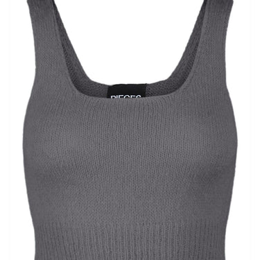 Canotte e top Donna Pieces - Pcfelipa Bralette Knit Bc - Grigio