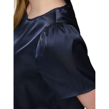 Canotte e top Donna Pieces - Pcjessa Ss O-Neck Top Wvn Noos Bc - Blu