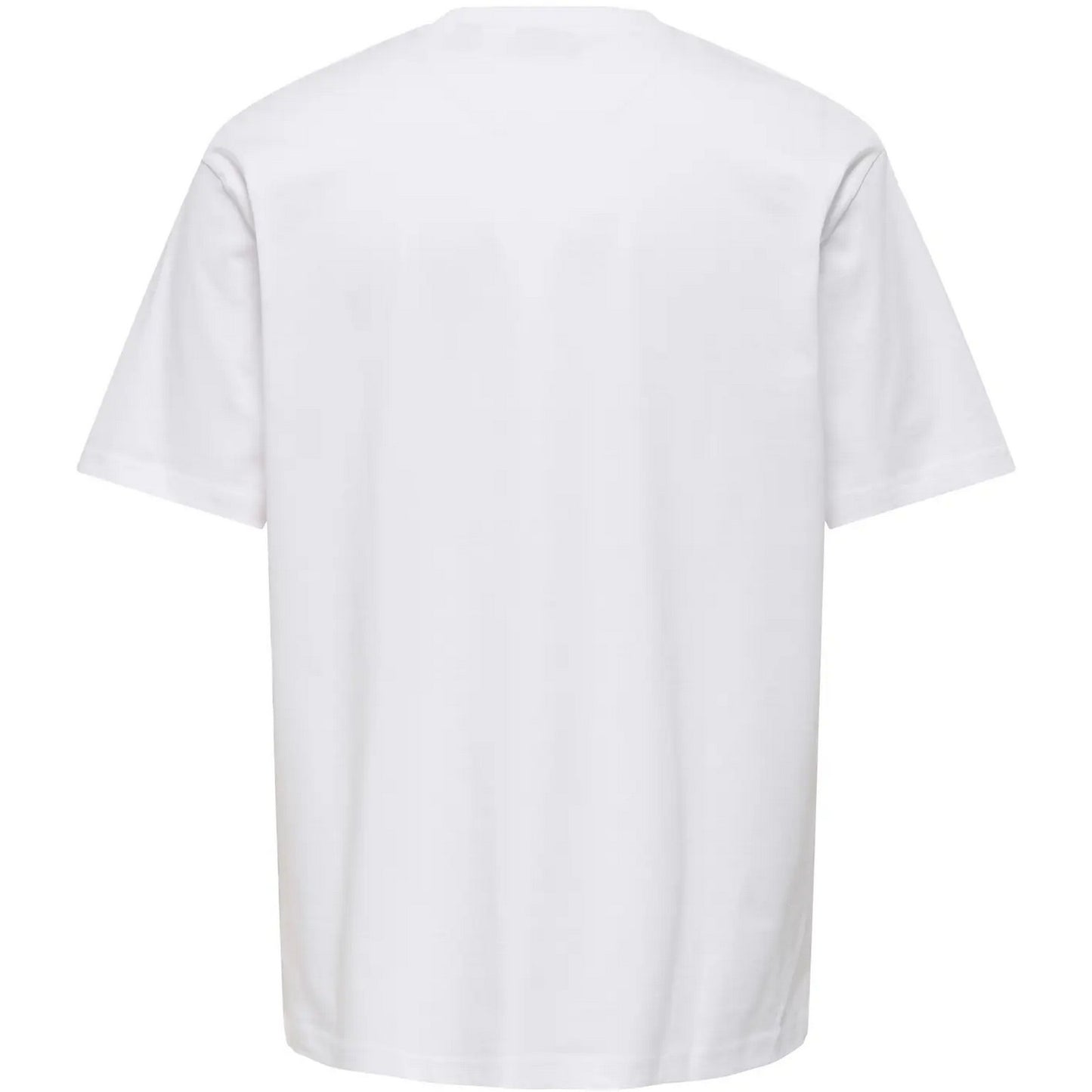T-shirt Uomo Only & Sons - Onsaaron Life Rlx Ss Tee - Bianco