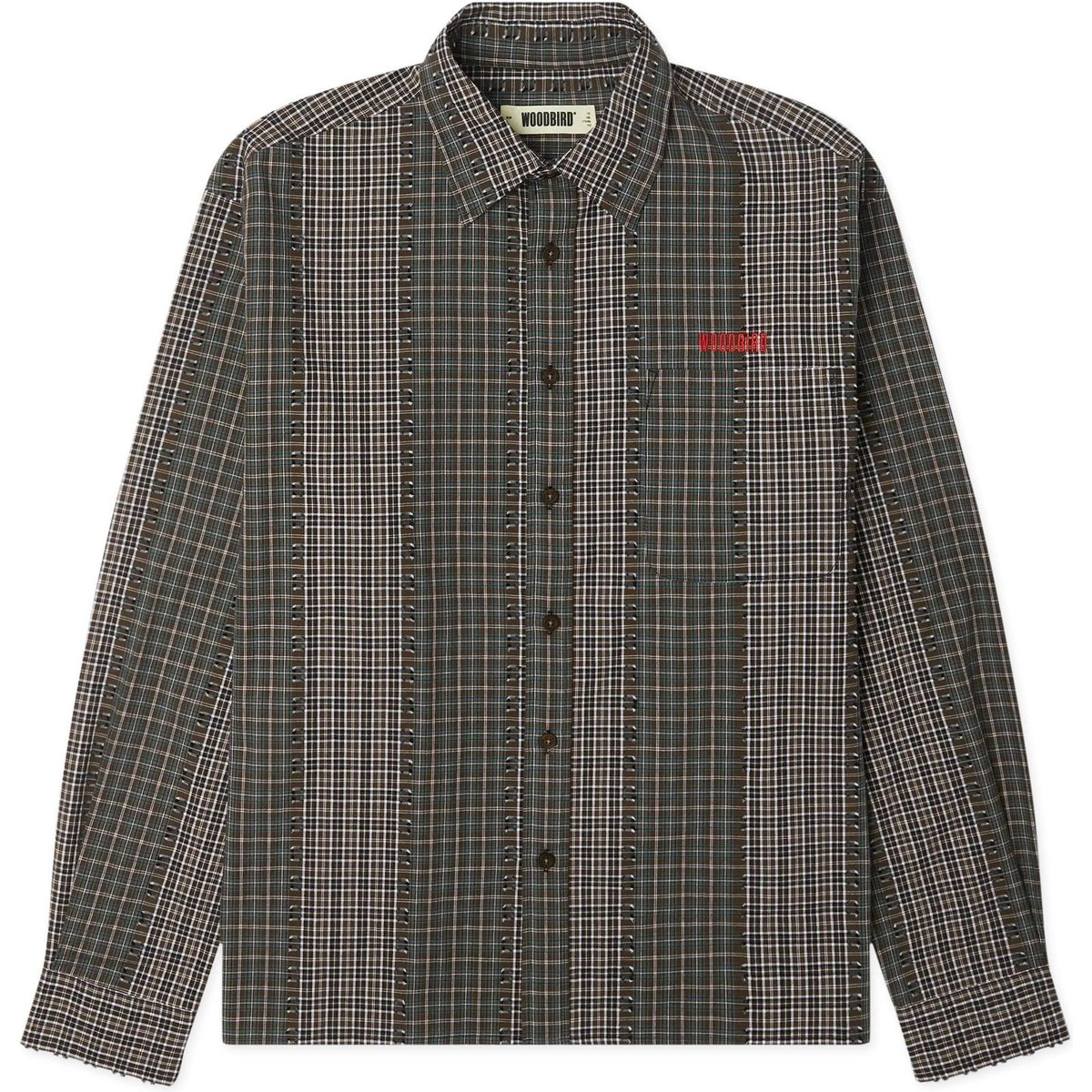 Camicie casual Uomo Woodbird - WBBuzo Woma Check Shirt - Marrone