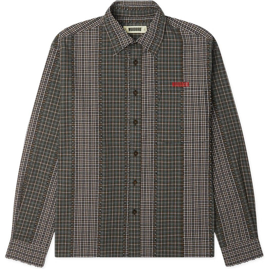Camicie casual Uomo Woodbird - WBBuzo Woma Check Shirt - Marrone