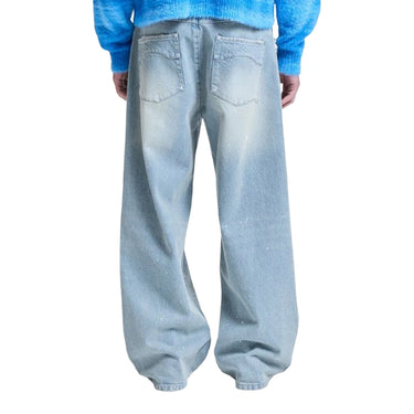 Jeans Unisex Reternity - Studded Denim - Blu