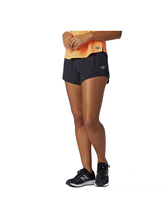 Pantaloncini Donna New Balance - Q Speed Fuel Short - Nero