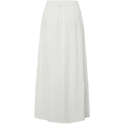 Gonne casual Donna Pieces - Pcsastina Hw Maxi Slit Skirt Wvn Bc - Bianco