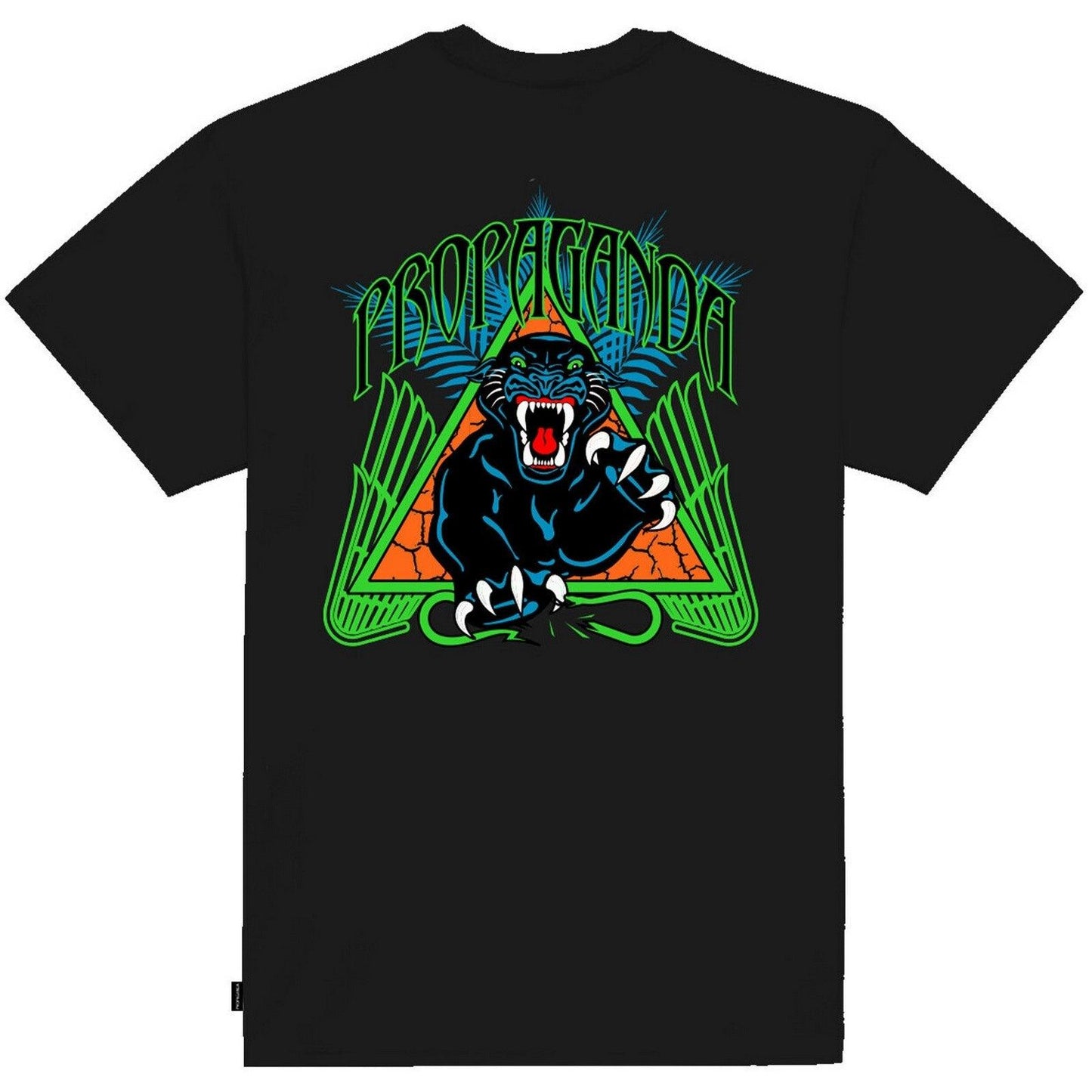 T-shirt Uomo Propaganda - T-Shirt Triangle Panther - Nero