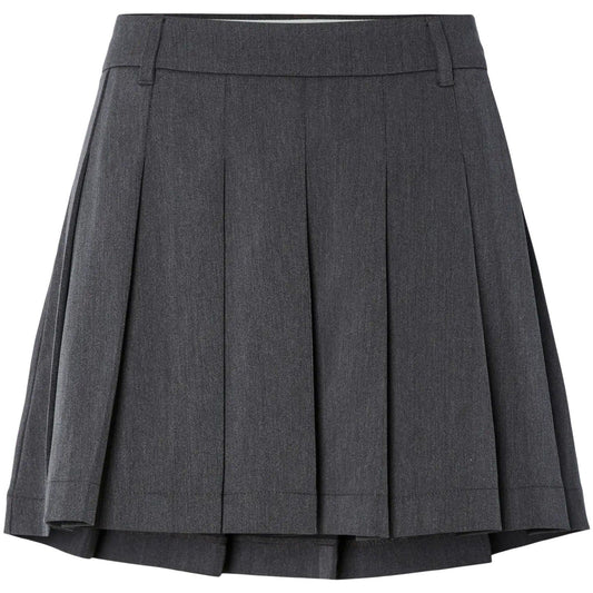Gonne casual Donna Pieces - Pcjinkx Hw Pleated Skirt - Grigio