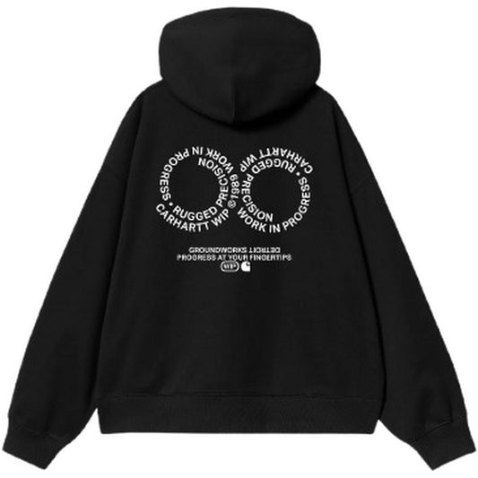 Felpe con cappuccio Uomo Carhartt Wip - Hooded Rotation Sweat - Nero