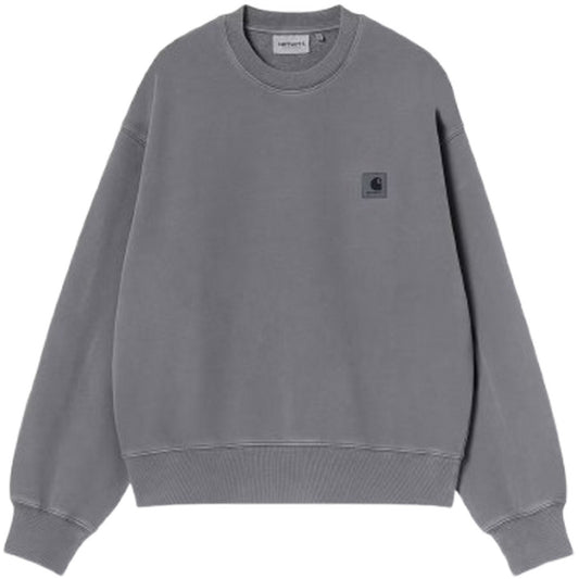 Felpe senza cappuccio Donna Carhartt Wip - W' Nelson Sweat - Grigio