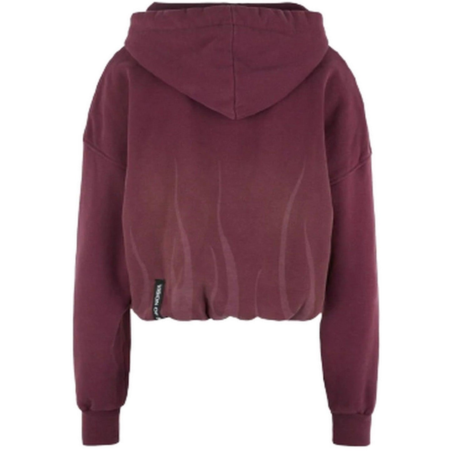 Felpe con cappuccio Donna Vision of Super - Grape Wine Hoodie With Corrosive Flames - Bordeaux