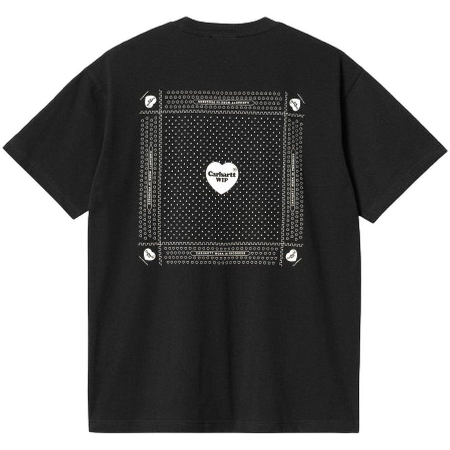 T-shirt Uomo Carhartt Wip - S/S Heart Bandana T-Shirt - Nero